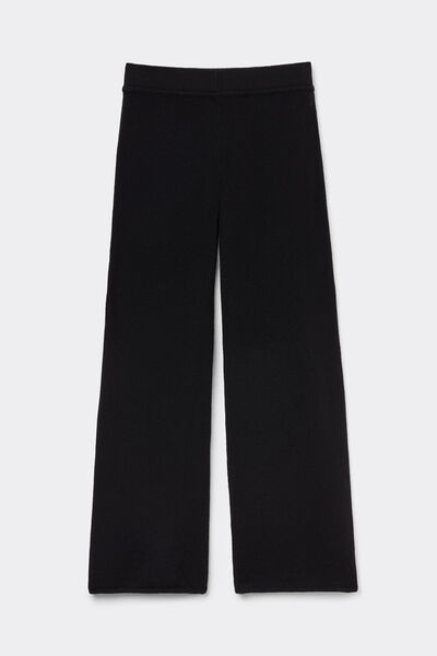 Pantaloni Lungi Model Palazzo 100% Cașmir