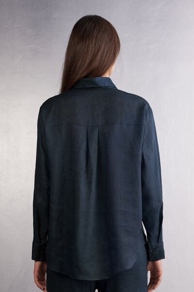 Chemise en toile de lin