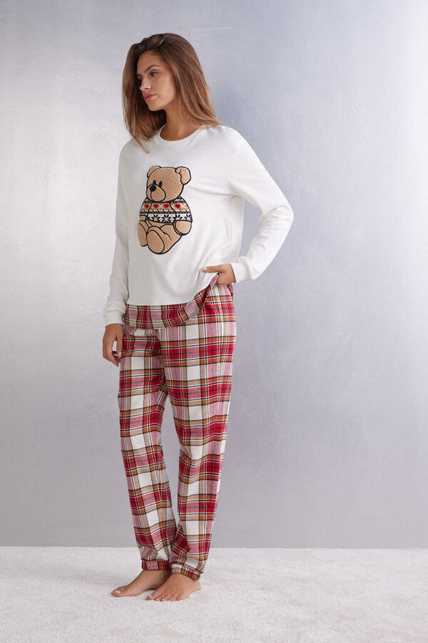 Dugačka pidžama s motivom plišanog medvjedića