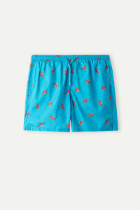 Lobster-Print Swim Shorts