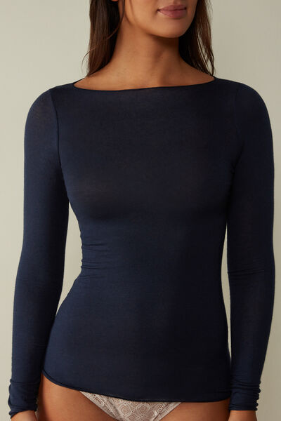 Boat Neck Modal Cashmere Ultralight Jumper