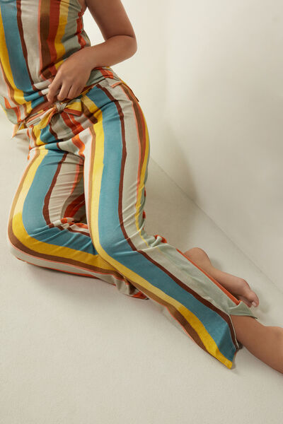 Caprihose aus Supima®-Baumwolle Ultrafresh Color Stripes