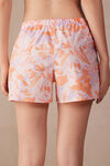 Iris and Apricot Cotton Shorts