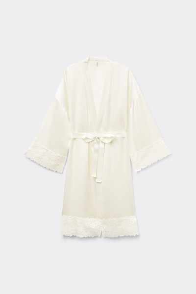 Pretty Flowers Silk Kimono
