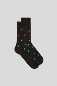 Short Patterned Cotton Socks