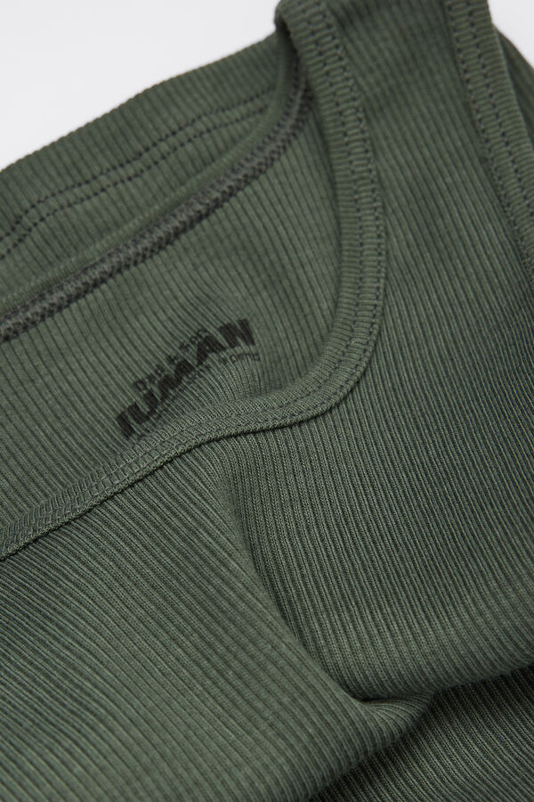 Boys&rsquo; Ribbed Superior Cotton Vest Top