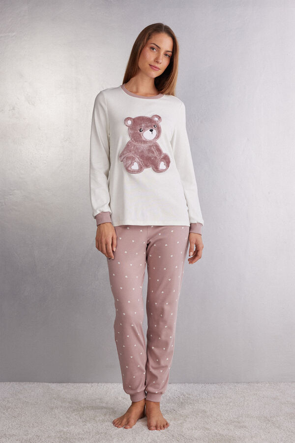 Pijama Llarg Cotó Osset Rosa