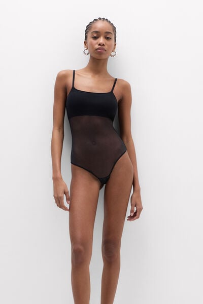 Body in Tulle Spallina Sottile