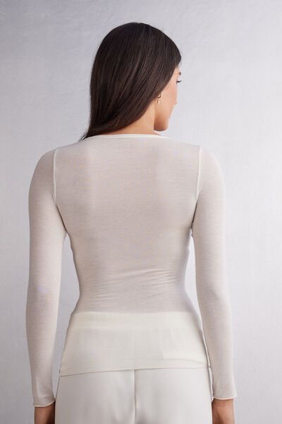 Ultralight Modal with Cashmere V-Neck Top