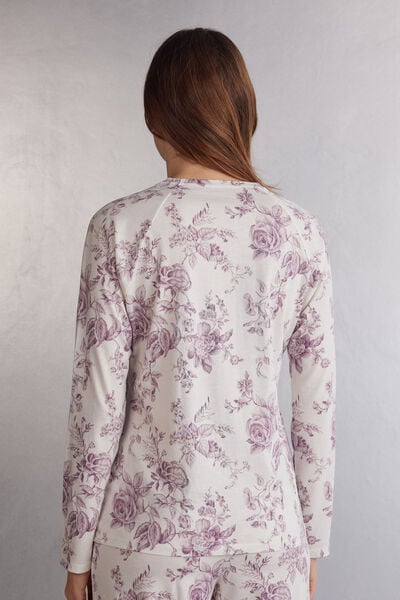 Graceful Simplicity Long-Sleeved Cotton Top