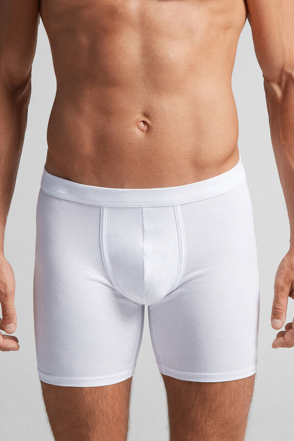 Boxer long en coton supima® élasticisé