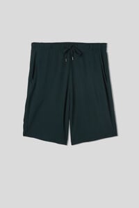 Silk and Modal Piqué Shorts