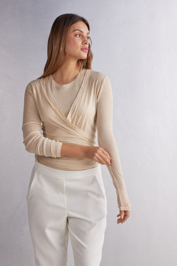 Open Front Cardigan in Invisible Supima®