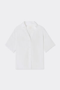 The Pure Linen Short-Sleeved Plain-Weave Linen Shirt