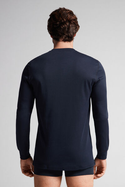 Long-Sleeve Top in Supima Interlock