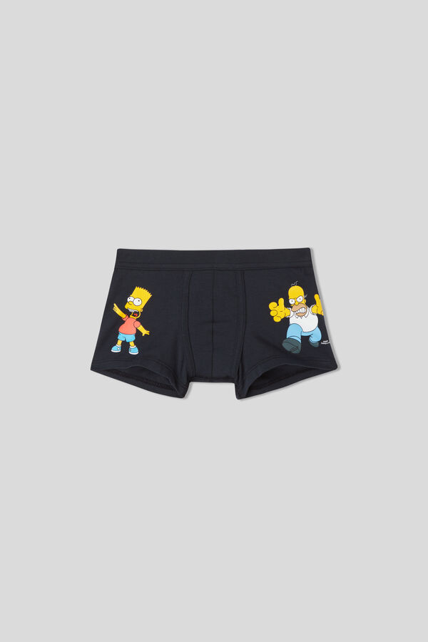 Children’s The Simpsons Homer and Bart Stretch Superior Cotton Boxers