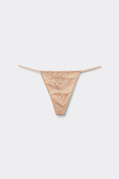 Tanga com Tiras Laterais em Renda