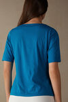 Bluză Mânecă Scurtă Decolteu Bărcuță din Bumbac Supima® Ultrafresh