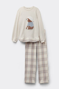 Pijama Largo de Algodón Winter Bear