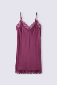 Silk Slip med spetsdetalj