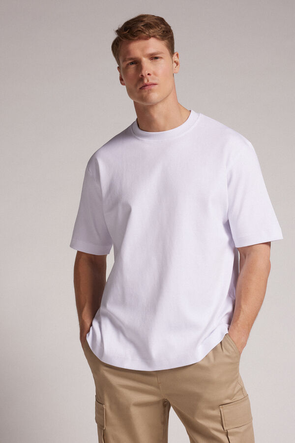 T-shirt Over em Algodão Interlock