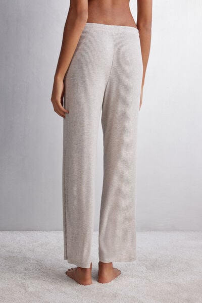 Chic Comfort Full-length Modal Palazzo Trousers