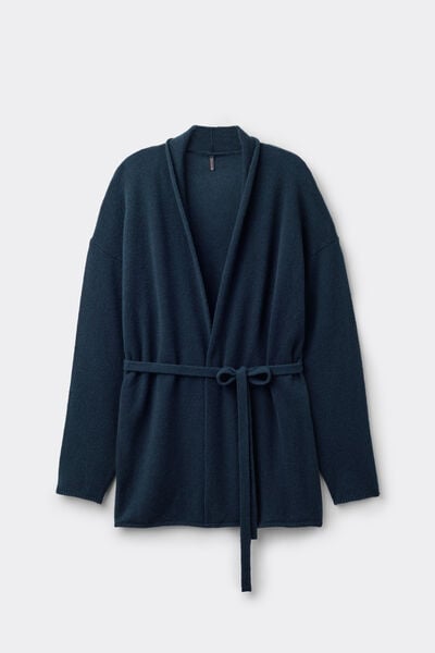 100% Cashmere Belted Cardigan