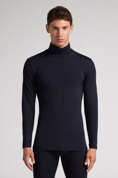 Maglia a Manica Lunga in Lana Merino Collo Alto