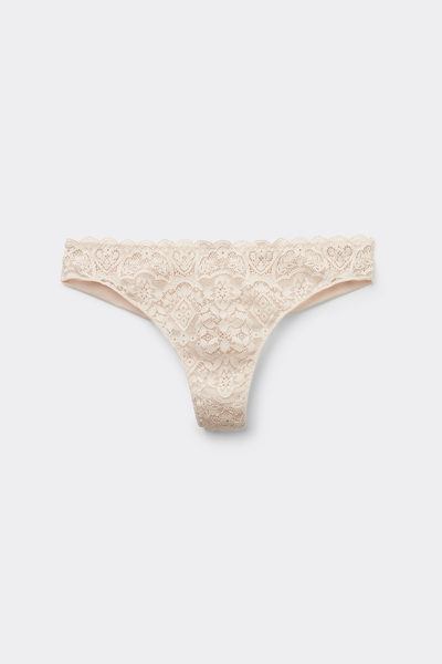 Tanga en Dentelle et Microfibre