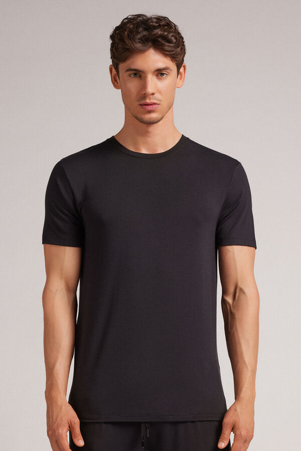 Modal and Silk T-Shirt