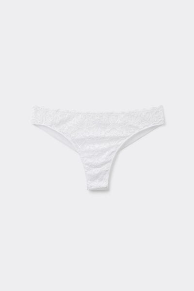 Lace and Microfibre Brazilian Briefs