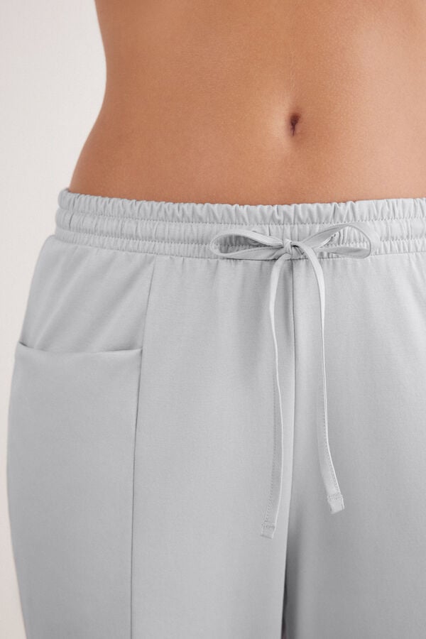 Full-Length Elevated Cotton Trousers