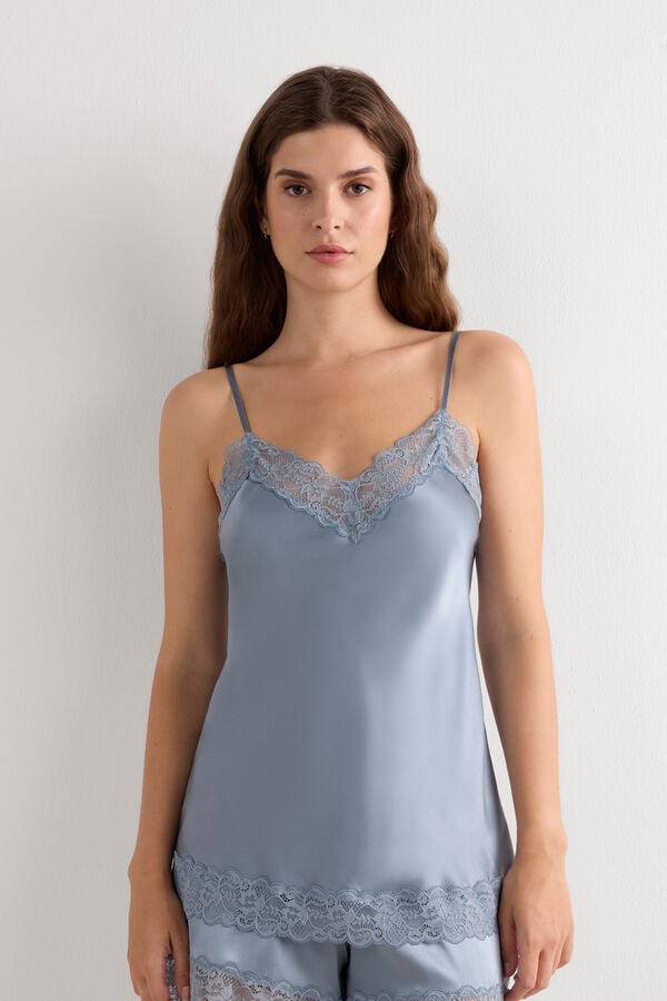 Lace and Silk Top