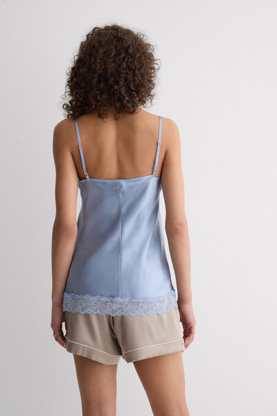 Canotta in Seta e Pizzo