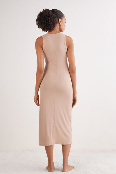 Langes geripptes Unterkleid Your Every Wear