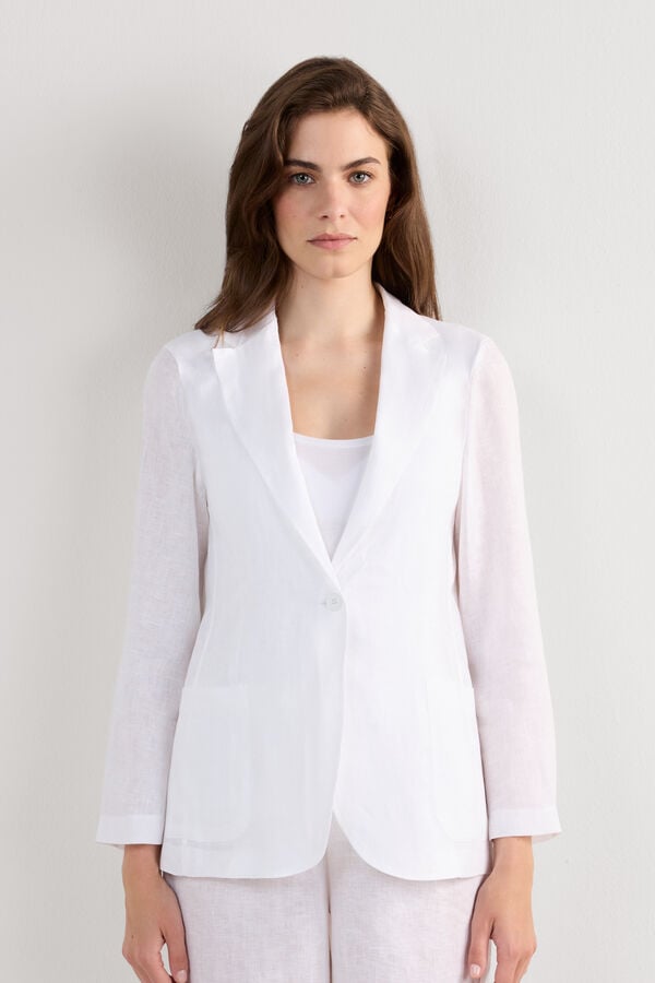 The Pure Linen リネンファブリック ジャケット
