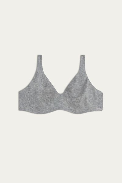 Greta Natural Cotton Balconette Bra