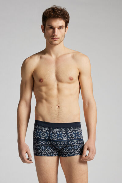 Norwegian-Print Stretch Supima® Cotton Boxers