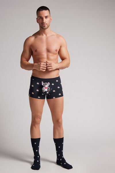 Boxershorts med koalaapplikation i Supima®-bomullsstretch