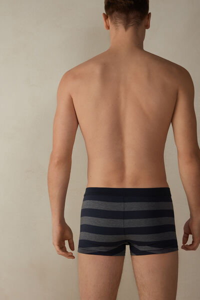 Striped Stretch Supima® Cotton Boxers with Fly
