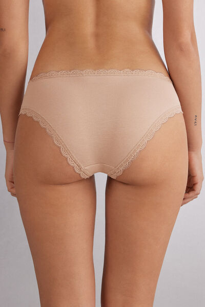 Cotton and Lace Briefs