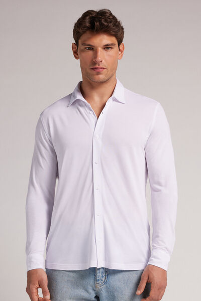 Camicia Piquet in Soft Silk