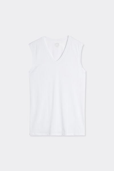 V-Neck Extrafine Superior Cotton Vest Top