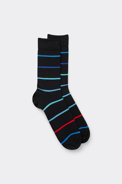 Short Patterned Lisle Socks