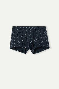 Gepunktete Boxershorts aus elastischer Supima® Baumwolle