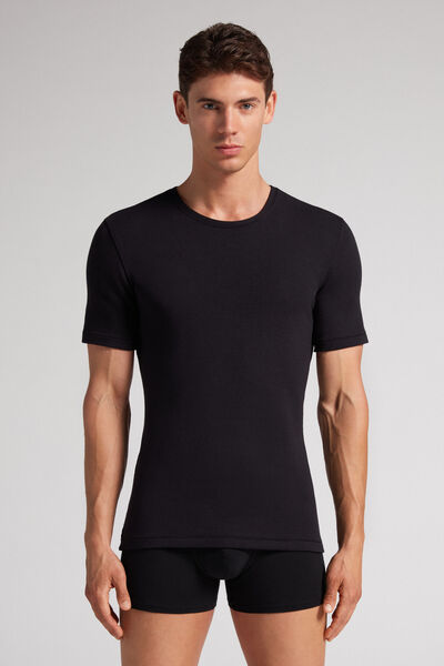 Kurzarm-Shirt aus Kaschmir-Modal