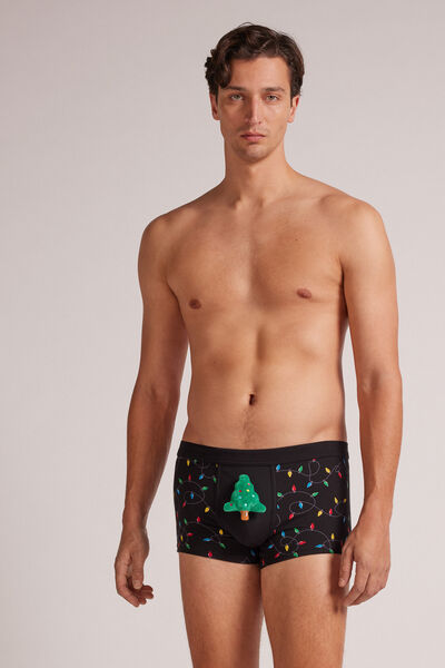 Boxers Algodão Superior Christmas Lights