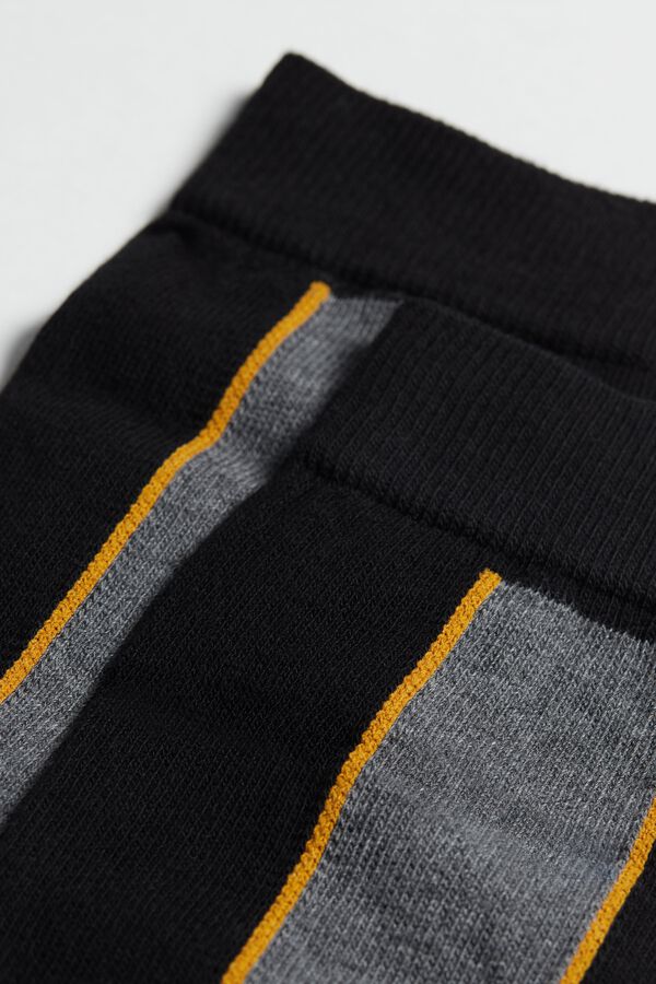 Long Socks in Patterned Warm Cotton