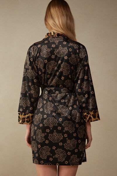 Lady Animalier Velvet Kimono