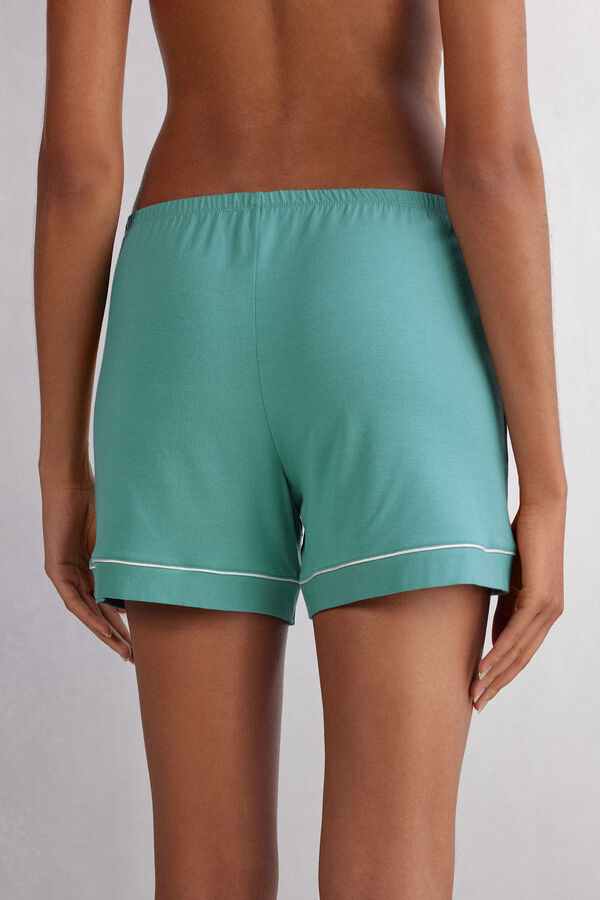 Modal Shorts with Contrasting Trim